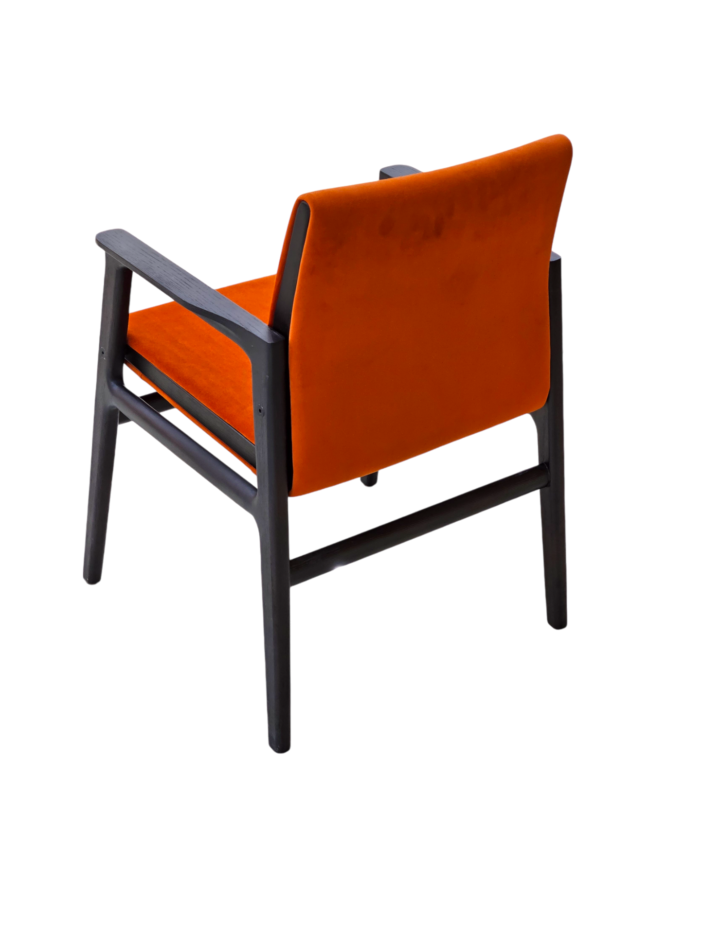 Orange Velvet Dining Chair