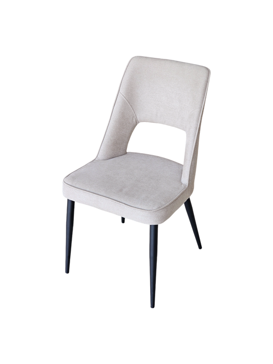 White Cotton Dining Chair