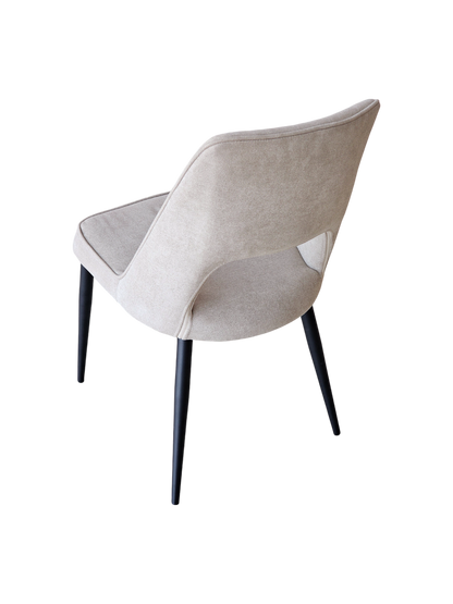 White Cotton Dining Chair