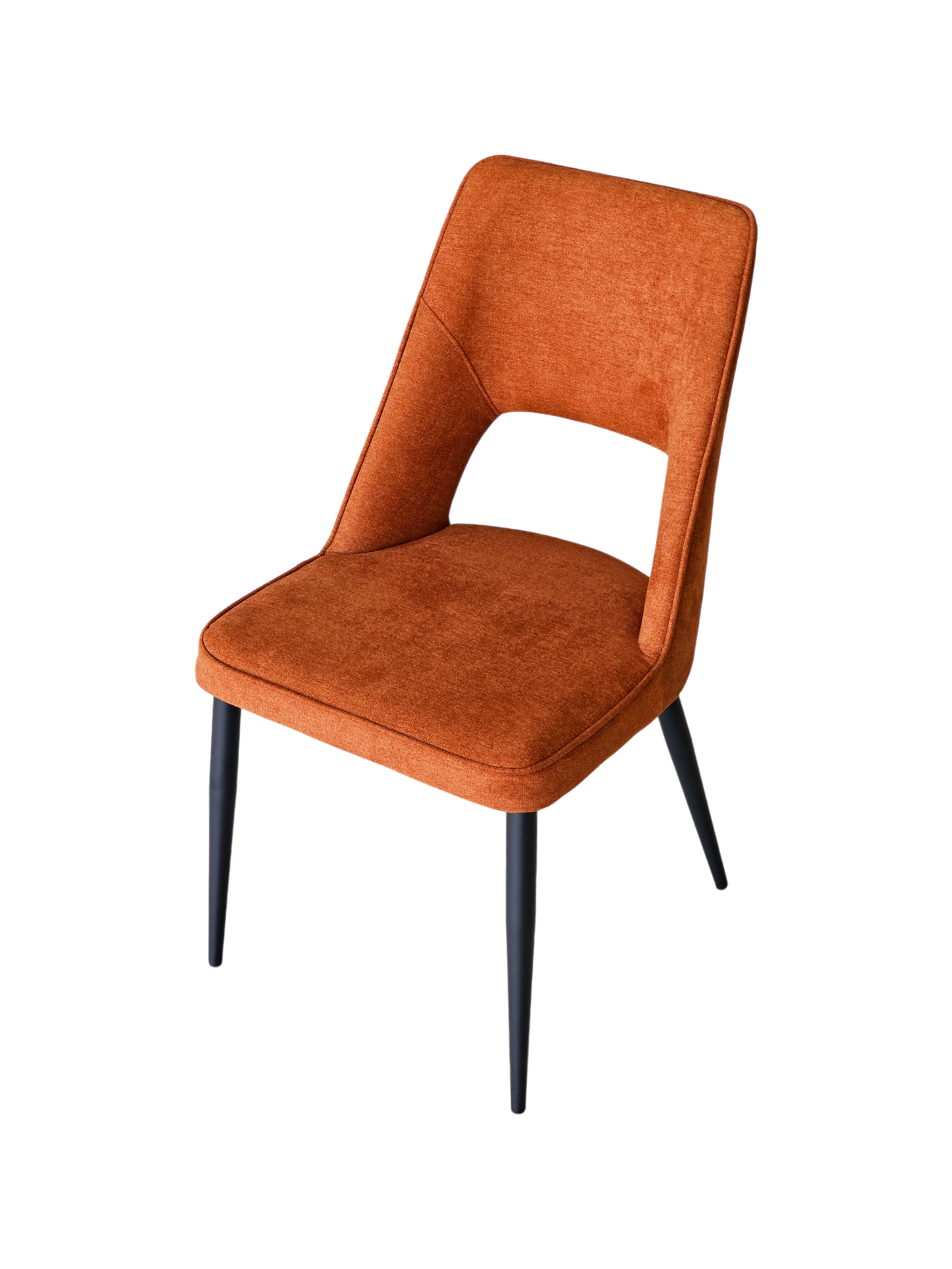 Orange Cotton Dining Chair