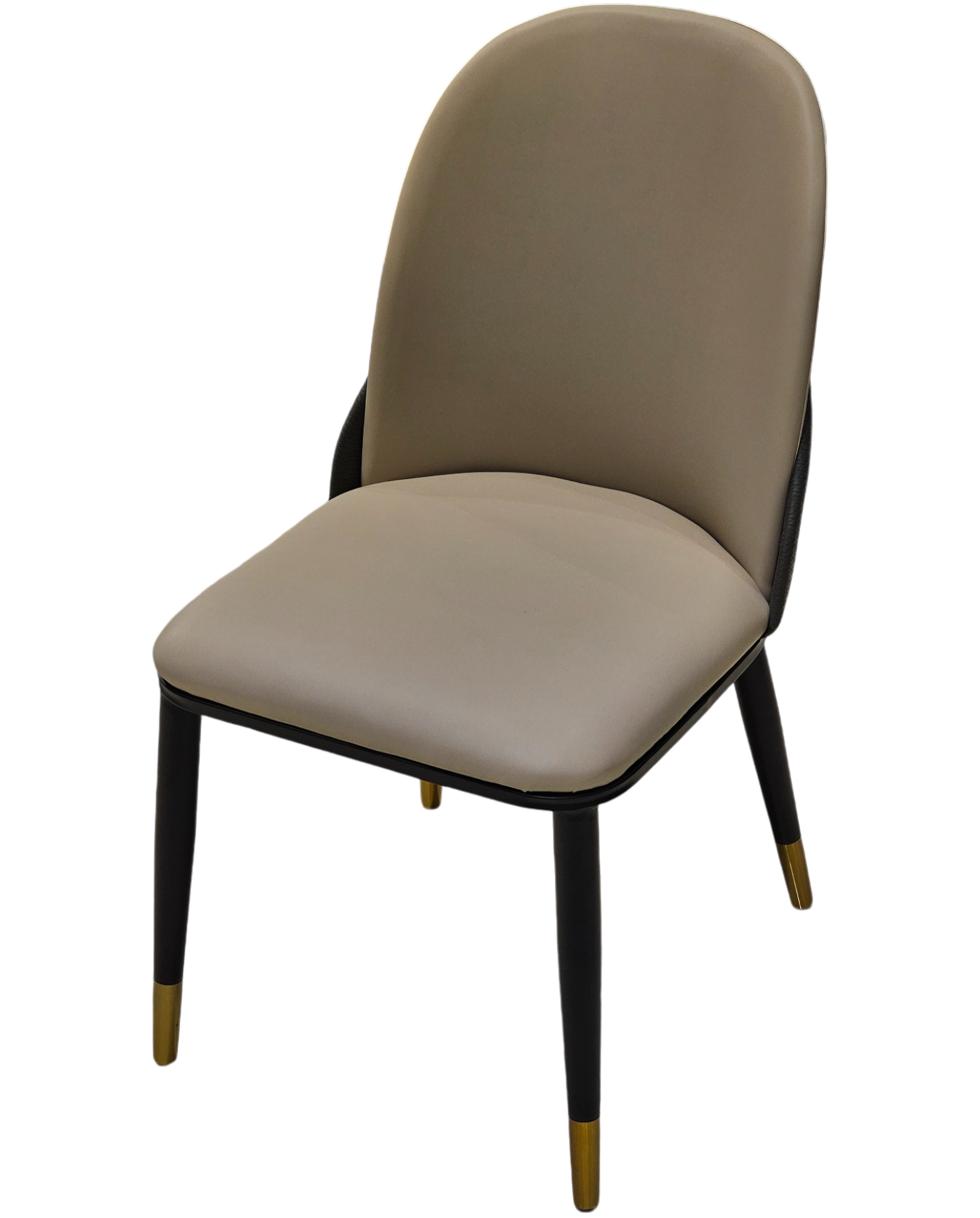 Beige Leather Dining Chair