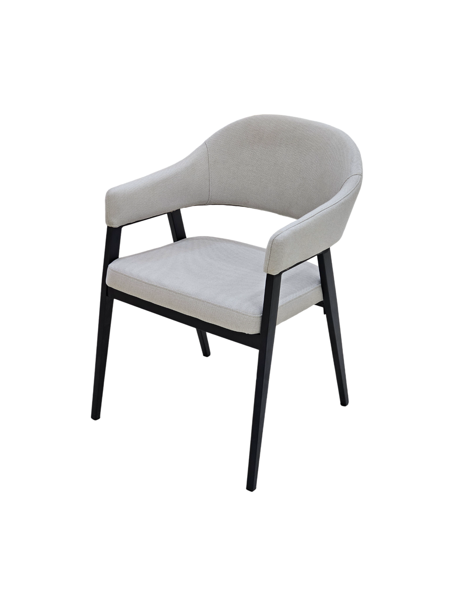 Grey Cotton Dining Chair